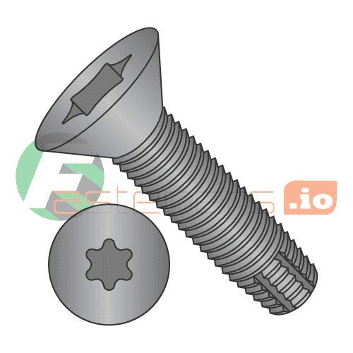 1/4-20 x 2 3/4'' Self-Tapping Trailer Deck Screws, Flat Head, Type F, Star Drive T-30, Steel Floorboard Thread Cutting Screws for Wood & Metal - 100 Pcs