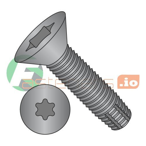 1/4-20 x 3/4'' Self-Tapping Trailer Deck Screws, Flat Head, Type F, Star Drive T-30, Steel Floorboard Thread Cutting Screws for Wood & Metal - 3000 Pcs