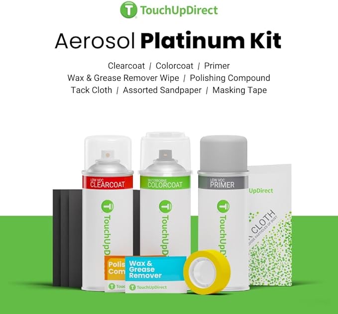 TouchUpDirect 3U9 Finish Line Red Tricoat Compatible with Toyota Exact Match Touch Up Paint Aerosol - Platinum Kit