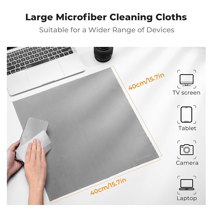 K&F CONCEPT 15-1 Professional Cleaning Kit for DSLR Cameras and Sensitive Electronics, Bundle with Lens Cleaner - Camera Accessories & Photography Accessorie for DSLR Camera Lens Filter Cell Phones