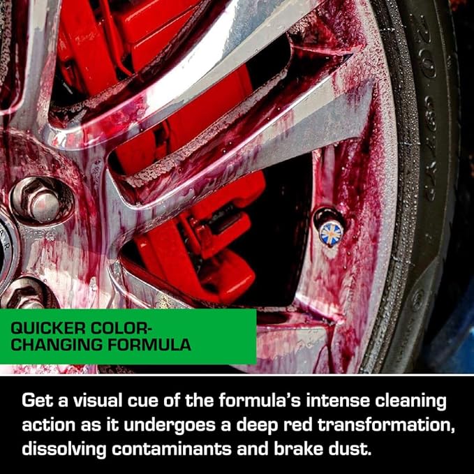 Ethos Wheel Cleaner - Car Wheel Cleaner Spray - Rim Cleaner Spray Brake Dust, Iron Remover - Color Change Technology - Professional Strength Formula (Gallon)