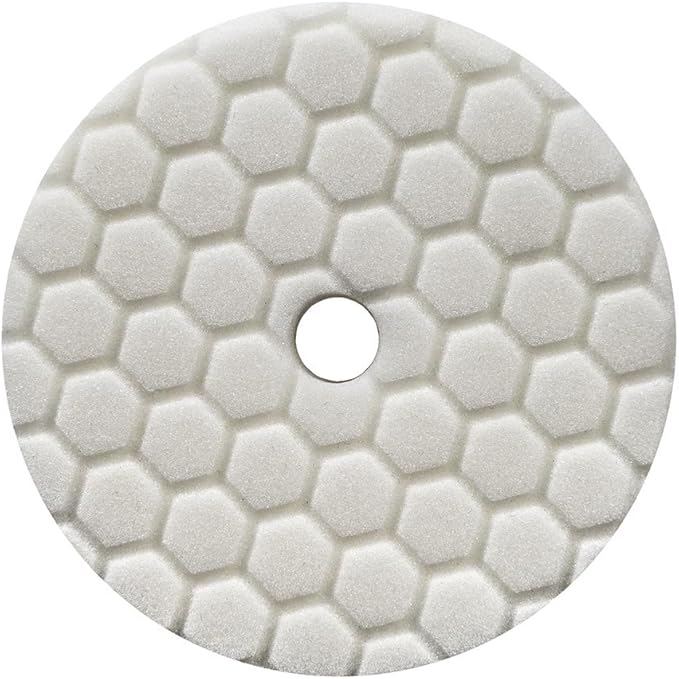 Chemical Guys BUFX114HEX5 Hex-Logic Quantum Light-Medium Polishing Pad, White (5.5 Inch Fits 5 Inch Backing Plate)