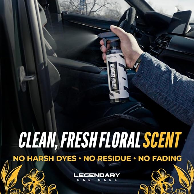 Legendary Interior Cleaner 64oz (Half Gal.) - All Purpose Interior Detailer & Carpet Cleaner for Cars - Safe on Leather, Plastic, Vinyl, Upholstery & Dashboard - UV Protectant - Tough on Stains & Dirt