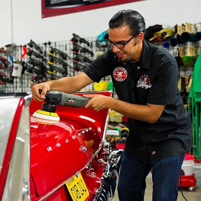 Chemical Guys 10FX Random Orbital Polisher Kit - 9-Piece Detailing Kit - Torqx Polisher, Pads, Polishes, and Compounds, 700W 8mm Orbit, Digital Display, Safe for Cars, Trucks, SUVs & More