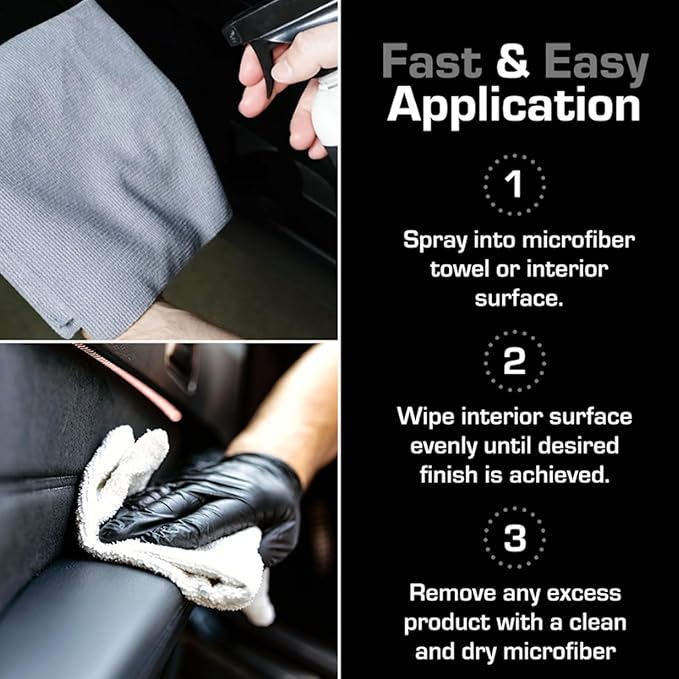 Ethos Interior Detailer Spray - Interior Car Cleaner Easily Cleans & Protects All Interior Surfaces | Non Greasy Satin Finish with UV Protection & Odor Neutralizing Agents | Coconut Scented