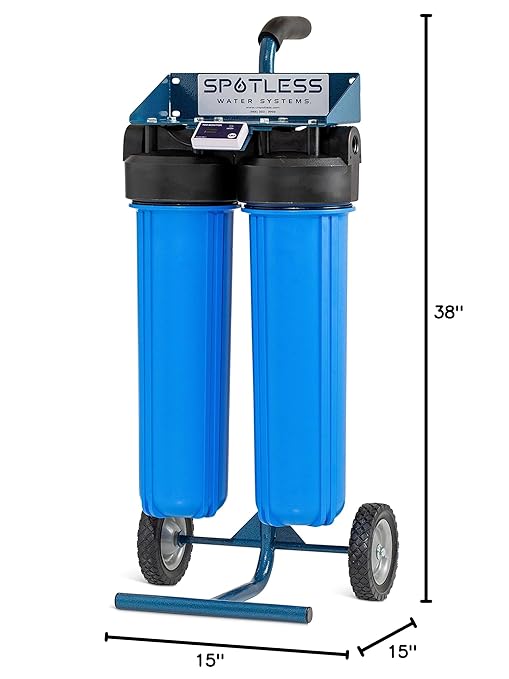 Spotless Water Systems - DIC-20, Simple Window, Solar Panel, RV & Car Wash System, Works for All Vehicles, Motorcycles, Bikes, Boats, Planes, Yachts, Towel Drying Eliminated