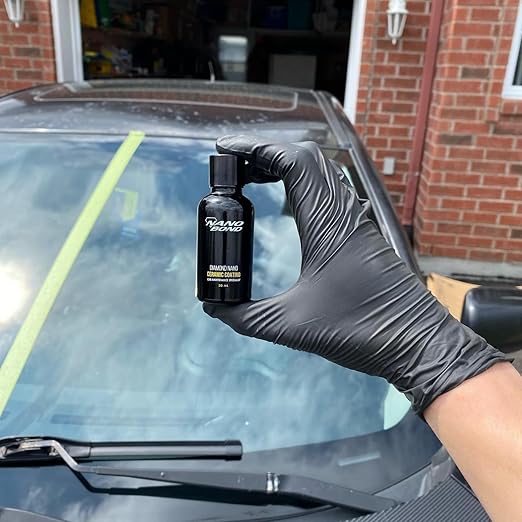 Nano Bond Ceramic Coating 9H PRO, Car, Plastic, Glass, and Wheel Exterior Care Product kit, Hydrophobic, Long Lasting Professional Care, High Gloss Paint Shine, Automotive Polishing Sio2, 60ML (60ML)