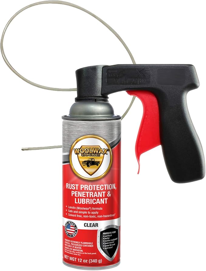 woolwax 4 Spray Can Undercoating Kit. Straw(Clear)