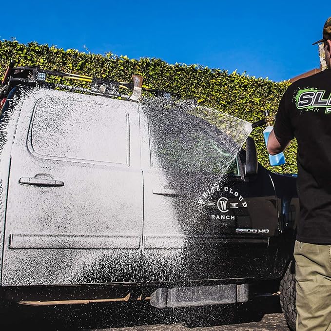 Slick Products Hybrid Ceramic Wash & Wax Super Concentrate – Extra Thick Foaming Car Shampoo & Motorcycle Wash Soap with Wax Protection – Perfect for Foam Cannon – 64 oz.