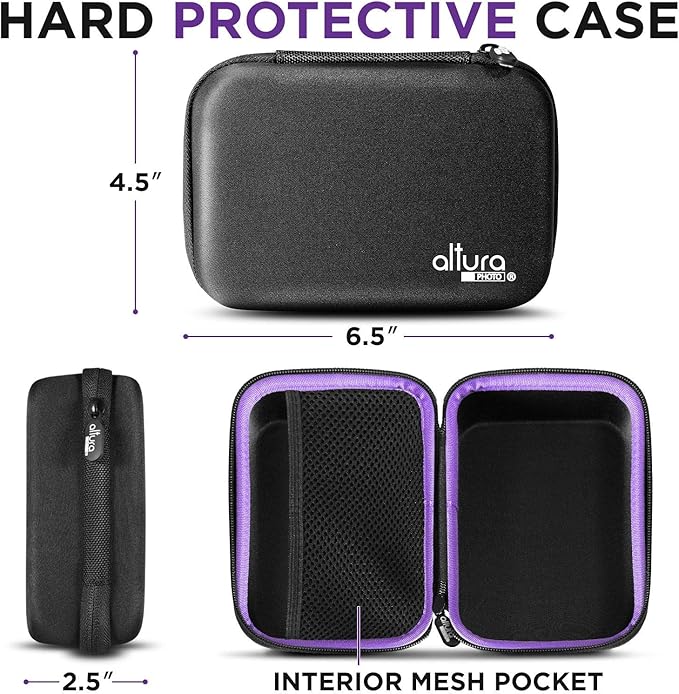 Altura Photo Professional Camera Cleaning Kit for Full Frame DSLR & Mirrorless Cameras - Lens and Sensor Cleaner - Includes Case, Spray, Swabs, Blower, Brush, Tissue Paper