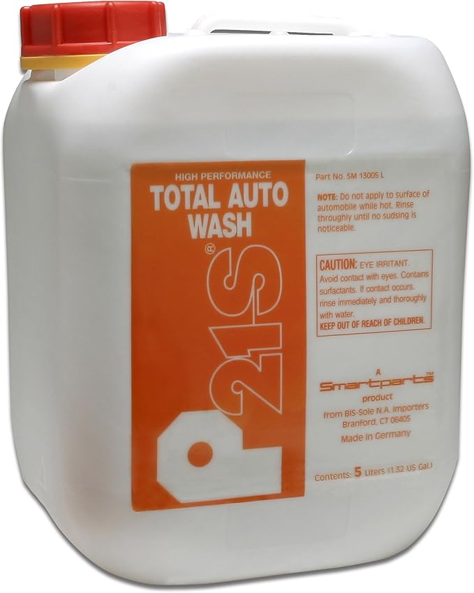 P21S 13005L Auto Wash Canister, 5 L, White Orange, 169 Fl Oz (Pack of 1)