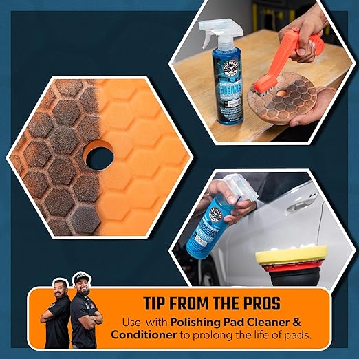 Chemical Guys TORQX Random Orbital Polisher, Pads, Polishes, and Compounds Kit - Car Polishing Kit Safe for Trucks, SUVs, Motorcycles, and More, 700W Motor, 8mm Orbit, 9-Piece Set