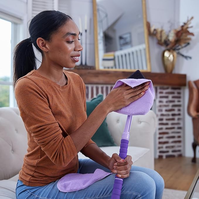 Invisible Glass 95170 Reach & Clean Home Glass Cleaning Tool Replacement Quick Change Microfiber Covers for Streak-Free Glass, Window, and Mirror Cleaning, Pack of 6