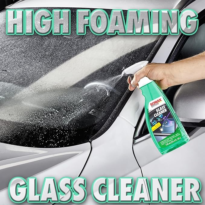 SONAX Premium Auto Interior Kit | 5-Piece Complete Interior Cleaning Set | Dashboard Cleaner, Leather Foam, Upholstery & Carpet Cleaner, Glass Cleaner & Dirt Eraser | Professional Car Detailing Kit