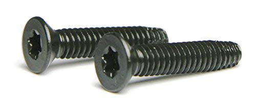 5/16-18 x 3 Flat Head Floorboard Thread Cutting Screws, Type F, (Star - Six Lobe Drive), Black Phosphate Finish, Countersunk, T-40 Drive (Carton: 100pcs) Alloy Steel