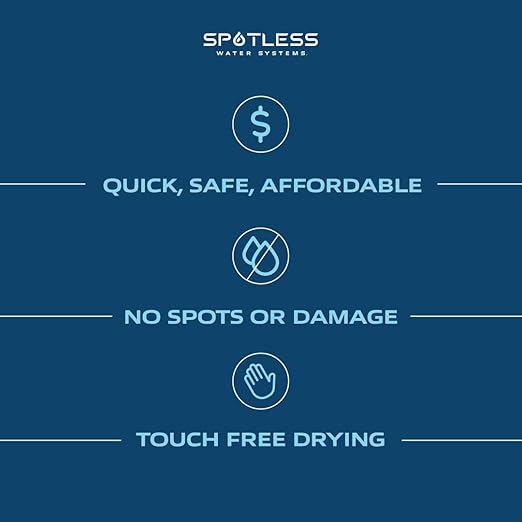 Spotless Water Systems - DIC-20B, W/Integrated Bypass | Simple Window, Solar Panel, RV & Car Wash System, Works for All Vehicles, Motorcycles, Bikes, Boats, Planes, Yachts, Towel Drying Eliminated