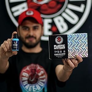 garage bulls Plastic Restorer for Cars - Hydrophobic Ceramic Coating - Ultimate Exterior & Interior Protection with Original Matte Finish