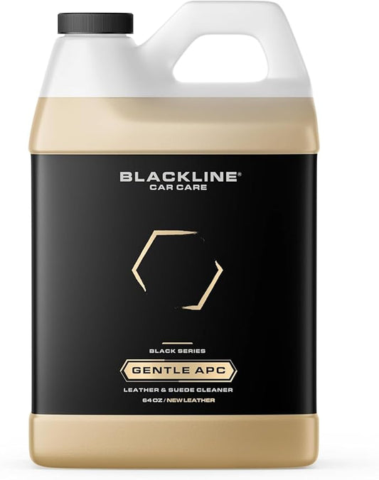 Blackline Car Care - Gentle APC - Streak free total Interior Cleaner and Protectant, Safe for Cars, Motorcycles & More. Leather upholstery cleaner - Interior car fabric cleaner (64 Fl Oz)