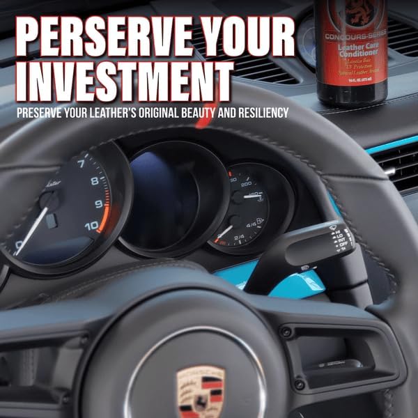 WOLFGANG CONCOURS SERIES Leather Care Conditioner | Premium UV-Protecting Formula for Soft & Restored Leather | Deep Moisturization & Protection | WG-2600 | 16 oz