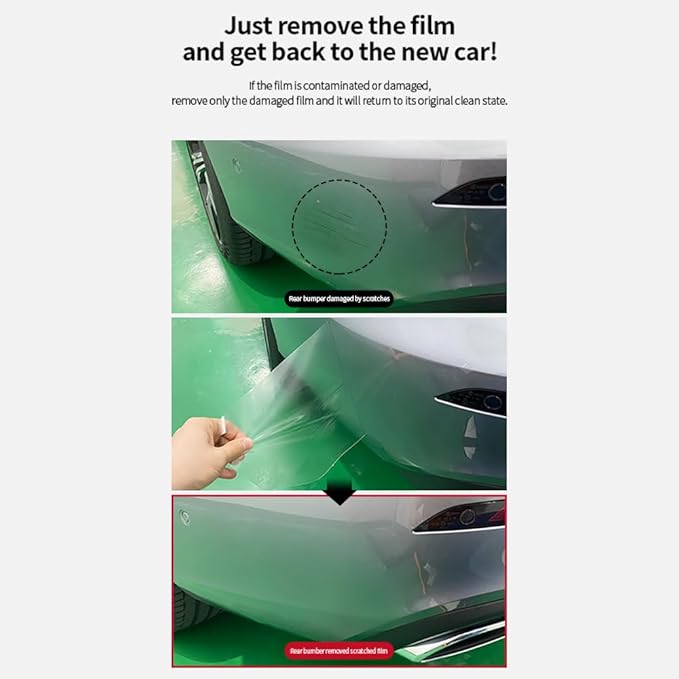 (2pcs in 1Set) Tesla Model Y Juniper Trunk Top & Bottom PPF Film, Wrap, Scratches, and Salt & Mud Damage