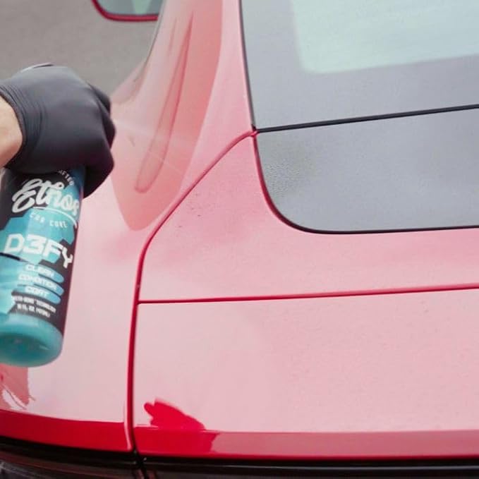 Ethos Defy - 3 in 1 Ceramic Coating - Waterless Car Wash Spray & Wax - Car Wax Spray Rnseless Wash - Hydrophobic Top Coat - Polish & Polymer Paint Sealant Protection - with Insta-Bond Technology