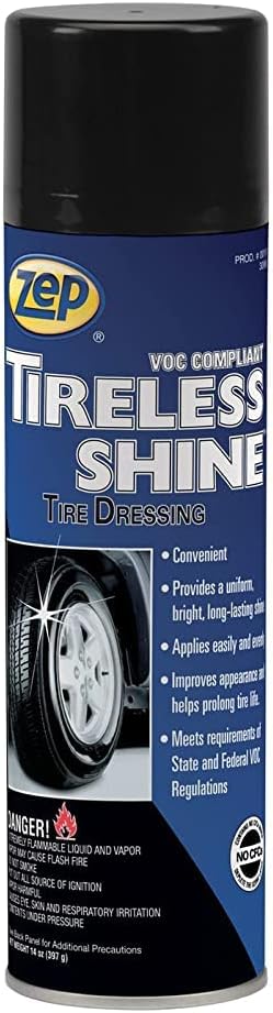 Zep Tireless Shine Tire Dressing - 14 OZ (Case of 12) - 1801