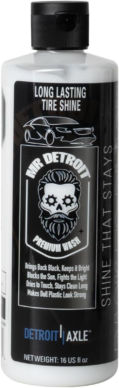 Mr. Detroit - 8pc Car Wheel Detailing Kit Wheel and Tire Cleaner, Wheel & Body Brushes, Wheel Barrel Brush, Rim Brush, Drill Wheel Brush, Applicator Pad, Non-Scratch Deep Clean