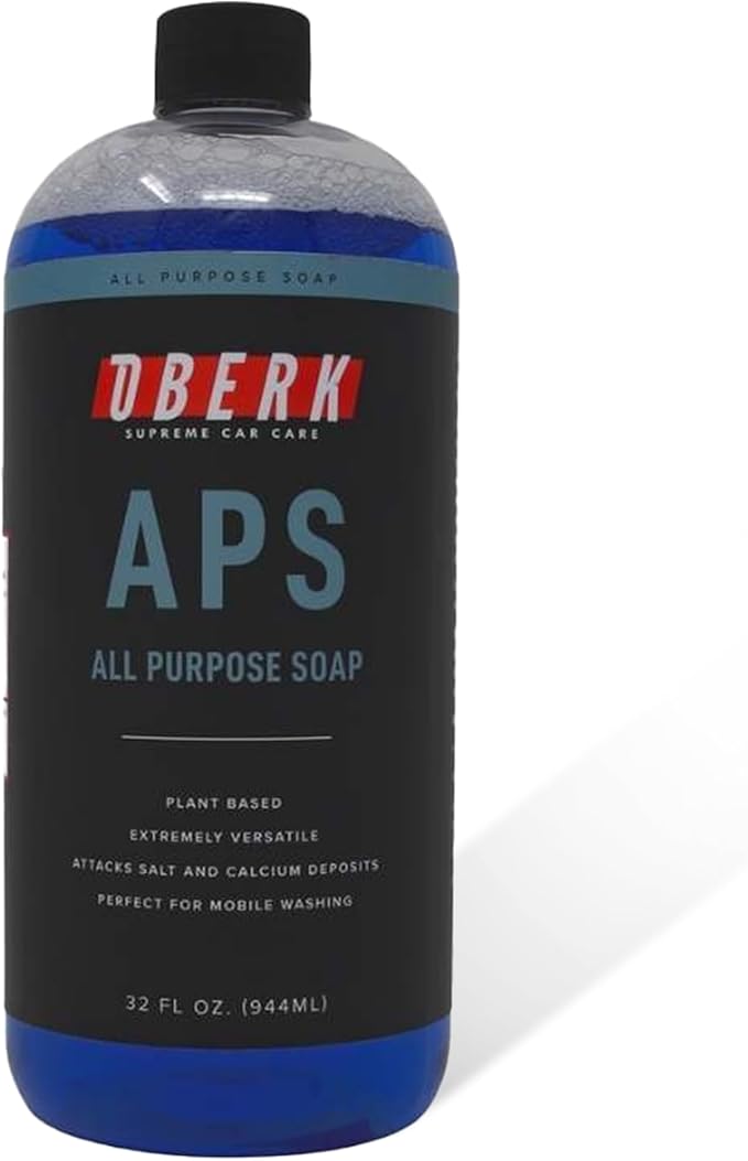 Oberk APS All Purpose Car Wash Soap – Eco-friendly, plant-based shampoo for foam cannon or hand wash. Safe for ceramic coating, interio (32)