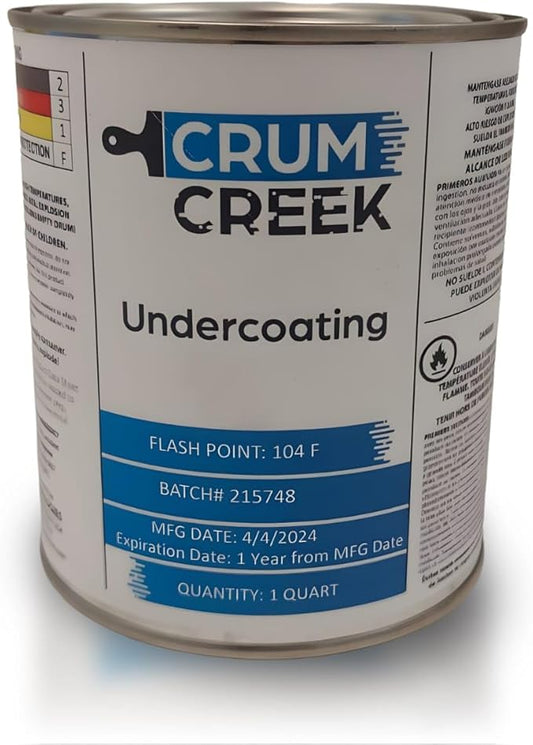 1 Quart Can Matte Black Wax-Based Undercoat, Long Lasting Corrosion, Anti Rust Coating,Rust Proofing, Protect All Metals in Marine & Automotive & has Superior Gravel Resistance For Maximum Protection