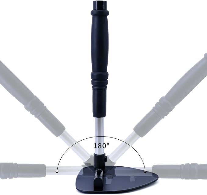 Polyte Pivoting Windshield Glass Cleaning Tool Extendable Aluminum Handle w/3 Premium Microfiber Covers, Spray Bottle, Mesh Bag, Triangle Shaped Plate