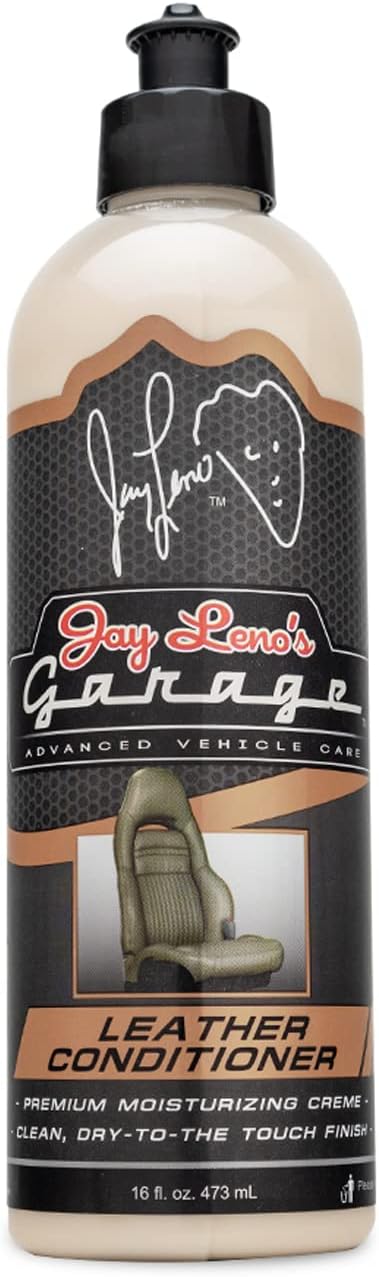 Jay Leno's Garage Leather Cleaner and Conditioner for Car Interior – Advanced Car Seat Leather Cleaner and Conditioner, Auto Leather Care Kit for Interior Detailing and Upholstery Cleaning