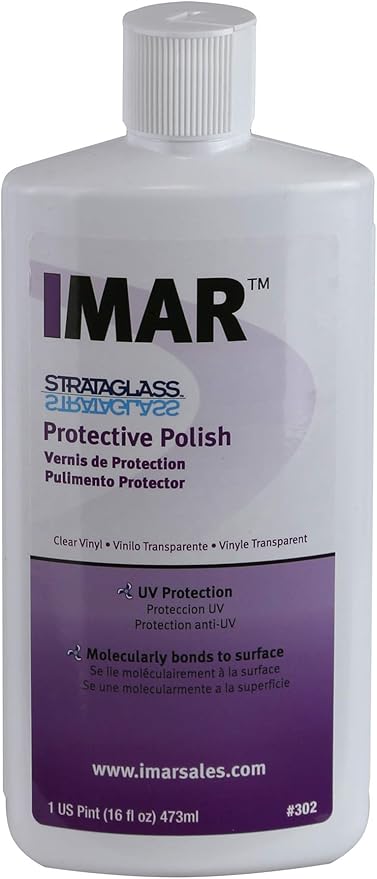 Bundle Includes 16 Ounce Bottles of Imar 301 Strataglass Cleaner, 302 Polish, 401 Yacht Soap with 1 Microfiber Detailing Cloth (4 Total Items)