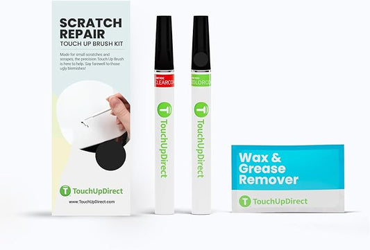 TouchUpDirect UH Tuxedo Black Compatible with Ford Exact Match Scratch Repair Touch Up Paint - Brush Kit