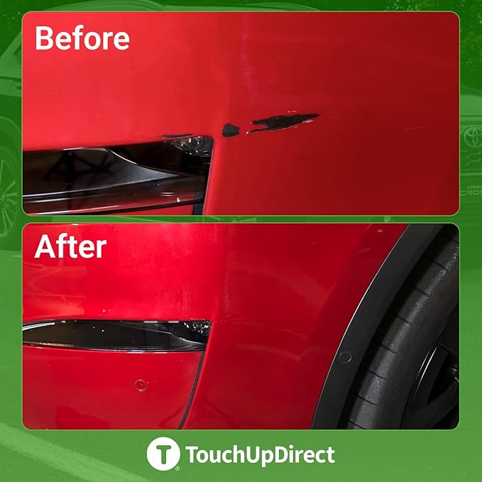 TouchUpDirect Auto Scratch Repair Brush Kit – Toyota 040 Super White Exact Match Auto Paint Kit with Car Color and Clearcoat, for Repainting and Car Paint Touch Up, Scratch Repair Kit