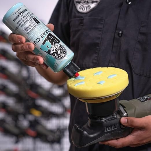 Chemical Guys C4 Clear Cut Correction Compound - Professional Paint Correction Polish for Cars, Trucks, SUVs, and RVs - Swirl, Hologram and Scratch Remover for a Smooth, Glossy Finish, 16 fl oz