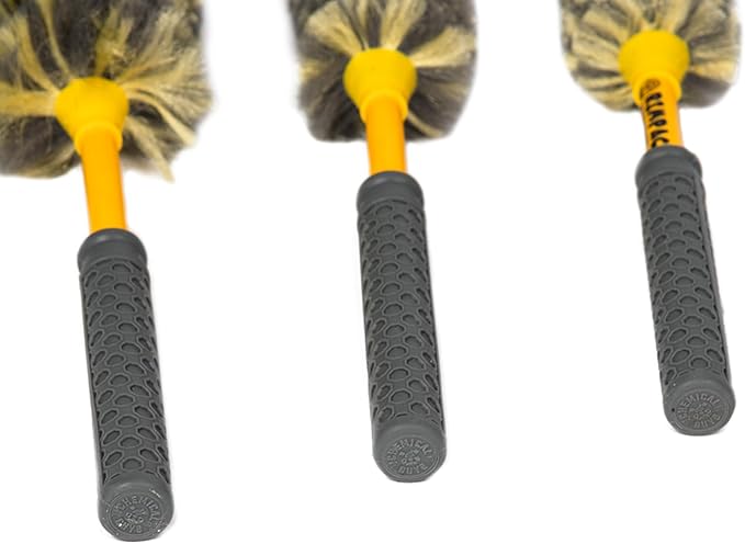 Chemical Guys Rimpaca Ultimate Wheel Brush Set - 3-Piece Wheel Cleaner Brush Kit with Soft Bristle Brushes for Cars, Trucks, SUVs, Motorcycles, and RVs - Safe for Rims, Grilles, and Tight Areas