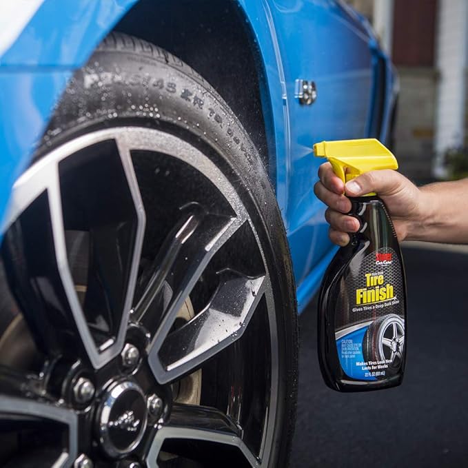 Stoner Car Care 92044 More Shine Tire Finish – Tire Shine Spray for a Deep Matte Black Finish with Long-Lasting Rain-Resistant Protection, Non-Greasy No Sling – 22 fl oz (Pack of 1)