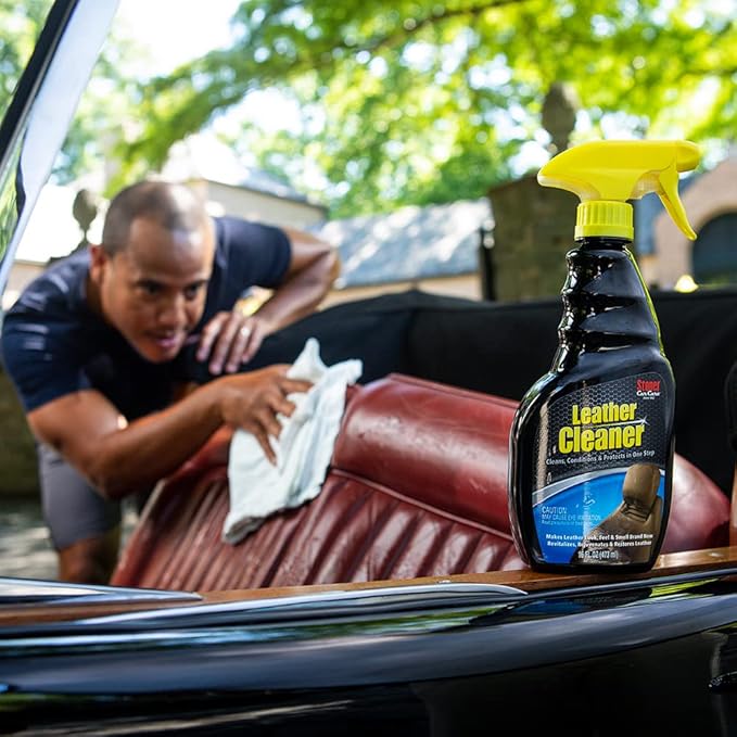 Stoner Car Care 99056 Interior Detailing 8-Piece Kit Includes Carpet and Upholstery Cleaner, Leather Cleaner, Trim Shine, Trim Clean, Premium Glass Cleaner, Power Clean, and Two Microfibers