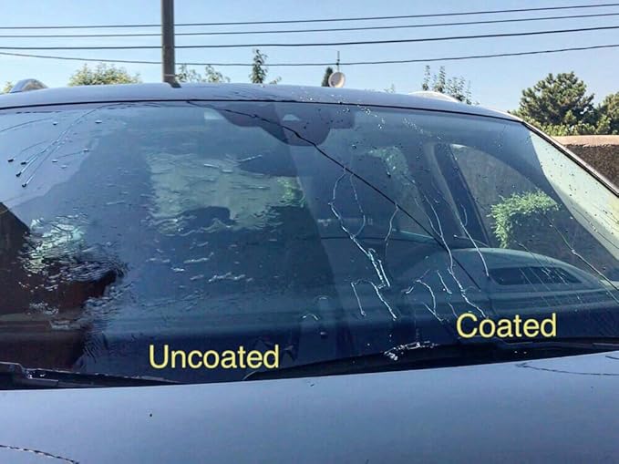 Glass Coating 20ml – Hydrophobic Ceramic Coat for Windshields & Windows | Water Repellent Protection for Glass Parts | Enhanced Visibility, Spotless Finish, Long-Lasting Shine