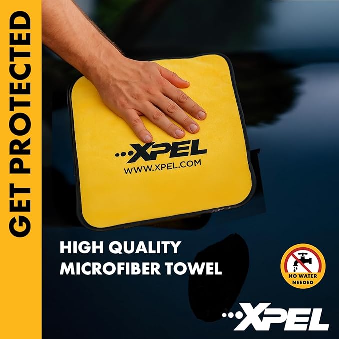XPEL 3-Pack New Car Care Kit – Ceramic & Waterless Detailing for Paint, PPF & Glass | Ceramic Boost, Waterless Detail Spray, Streak-Free Glass Cleaner & Premium Microfiber Towel in Branded Case