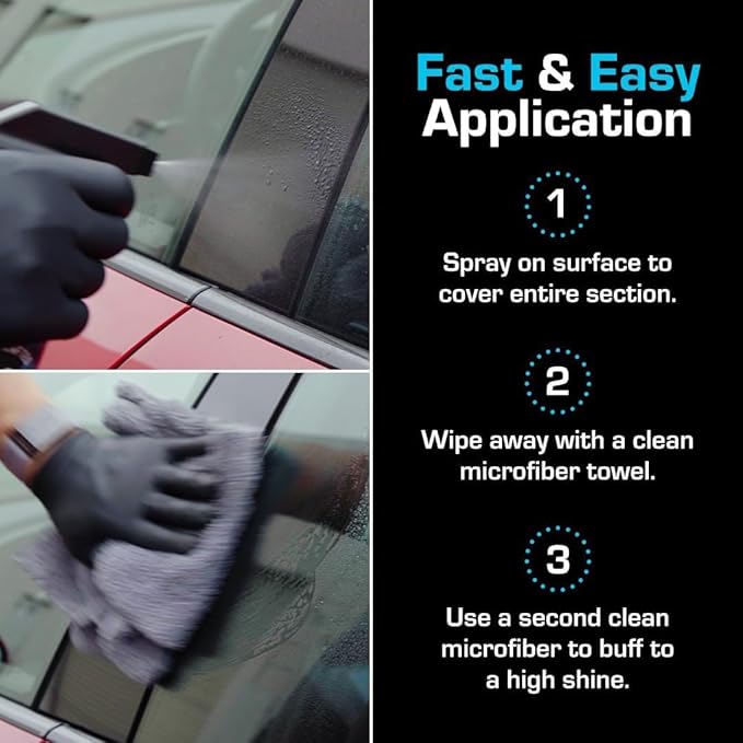 Ethos Defy - 3 in 1 Ceramic Coating - Waterless Car Wash Spray & Wax - Car Wax Spray Rnseless Wash - Hydrophobic Top Coat - Polish & Polymer Paint Sealant Protection - with Insta-Bond Technology