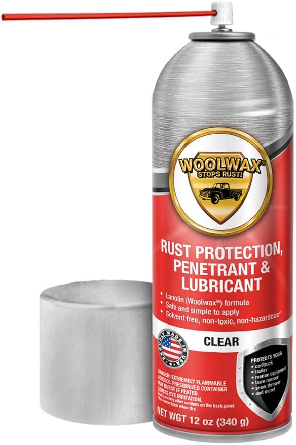 woolwax 4 Spray Can Undercoating Kit. Straw(Clear)
