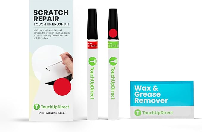 TouchUpDirect PQ Race Red Compatible with Ford Exact Match Scratch Repair Touch Up Paint - Brush Kit