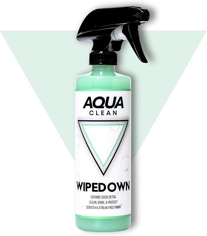WIPEDOWN 3-in-1 Ceramic Waterless Wash & Quick Detailer | Boat Cleaner | Marine UV Protection, Long-Lasting, High-Gloss | Boats, RVs, Cars | Extend Wax, Coatings, & Sealants | Made in USA
