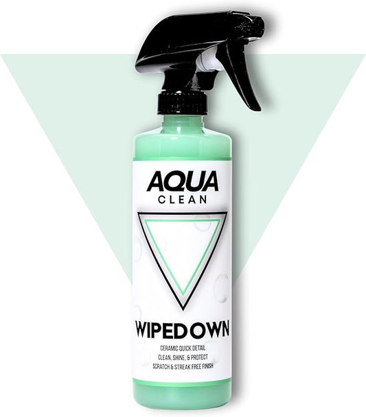 WIPEDOWN 3-in-1 Ceramic Waterless Wash & Quick Detailer | Boat Cleaner | Marine UV Protection, Long-Lasting, High-Gloss | Boats, RVs, Cars | Extend Wax, Coatings, & Sealants | Made in USA