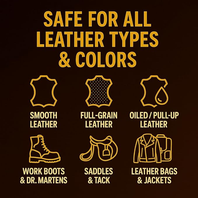 Eagle Heavy-Duty LP Leather Preservative – All Natural Neatsfoot Oil & Beeswax Conditioner for Boots, Saddles, Furniture, Jackets & Tack