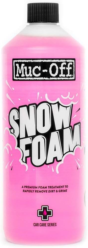 Muc-Off Snow Foam, 1 Liter - Biodegradable Car Wash Soap, Car Shampoo, Foam Cannon Soap - pH Neutral Bike Wash, Motorcycle Wash and Car Soap
