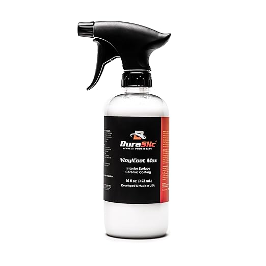 VinylCoat Max 16oz – Ceramic Vinyl & Plastic Coating for Car Interiors, Hydrophobic UV Protection, High Gloss Shine, Long-Lasting Finish, Easy Application, Made in USA