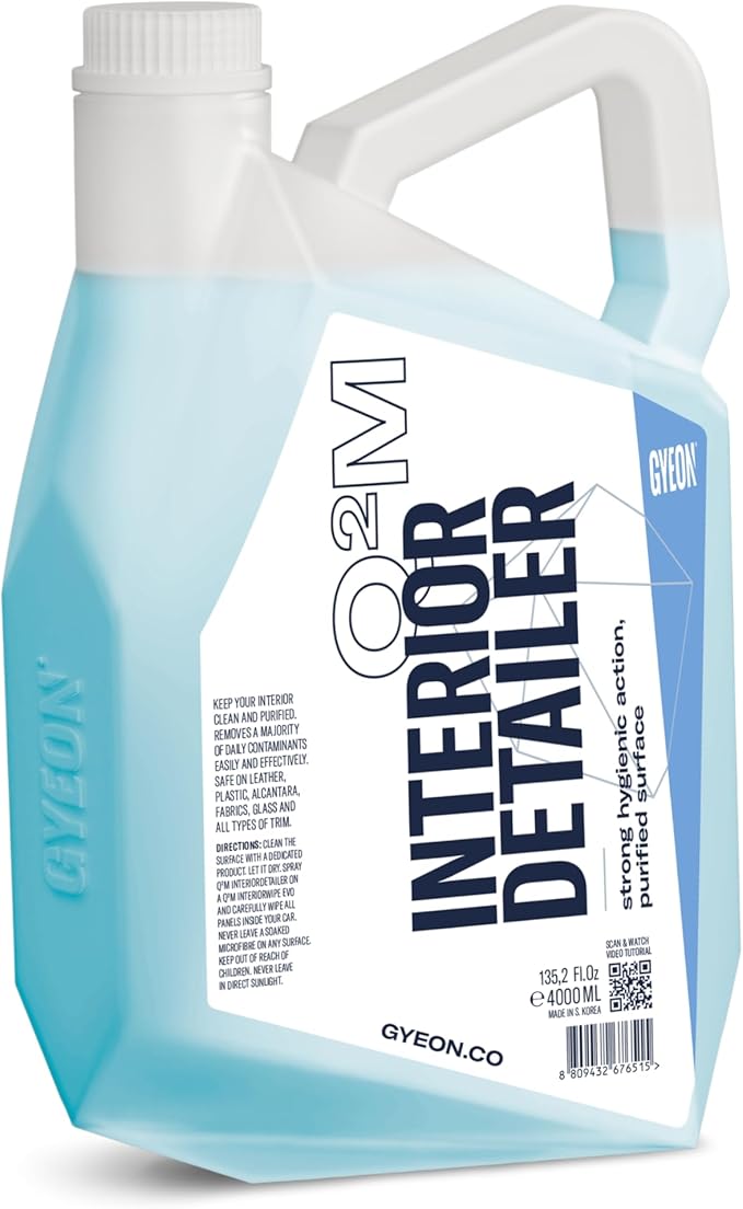 Gyeon Interior Detailer All‑Surface Car Interior Cleaner Safe on Leather Plastic Textiles Vinyl Dashboard Screen Trim Purify Matte Finish No Shine Residue