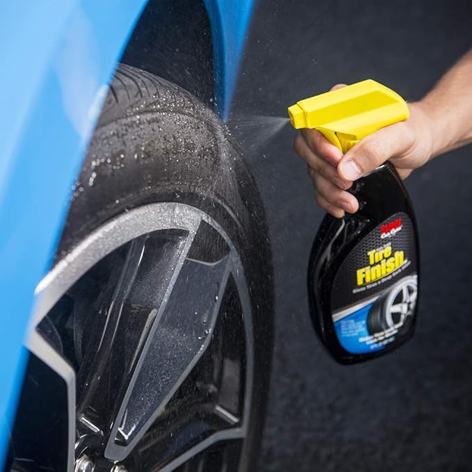 Stoner Car Care 92044 More Shine Tire Finish – Tire Shine Spray for a Deep Matte Black Finish with Long-Lasting Rain-Resistant Protection, Non-Greasy No Sling – 22 fl oz (Pack of 1)